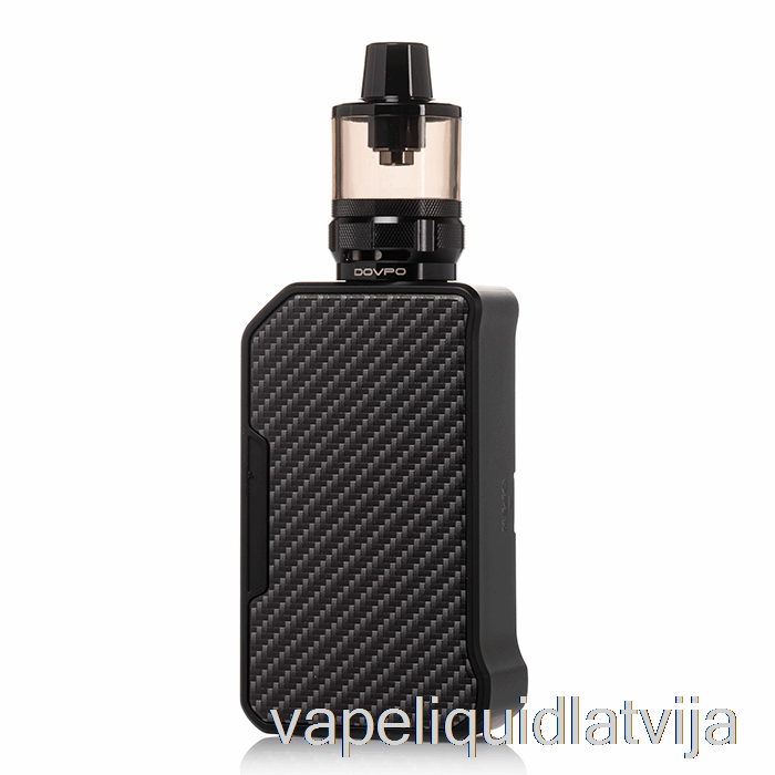 Dovpo Mvp 220w Starta Komplekts Oglekļa šķiedras Black Vape šķidrums